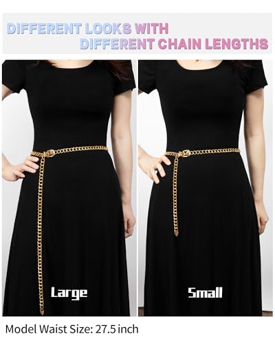 Metal Chain Belts for Women Trendy Waist Chains for Women Dresses Jeans4
