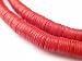 African Vinyl Beads, Ghana Vulcanite Crafts Supplies for DIY Jewelry Making, Necklaces, Bracelets (6mm, Red)