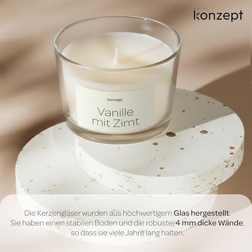 Konzept 11-12er Set Kerzengläser 150ml - ideal für Duftkerzenwachsgießen und persönliche Kerzenkreationen