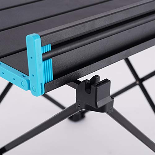 Mesa dobrável de metal portátil CliSPEED para uso ao ar livre, mesa de jantar dobrável para jardim,