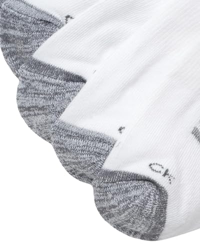 Calvin Klein Men's Cushion No Show Socks - 6 Pack (One Size, White Assorted)4