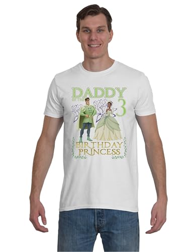 Party Shop Customizable Shirts for a Princess, Frog Themed Birthday. Add Any Name and Age. Family Matching Shirts. White4