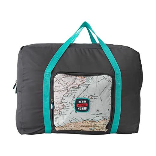 Mr. Wonderful WOA11633ES Bolsa de viaje plegable azul - Me voy a ver mundo