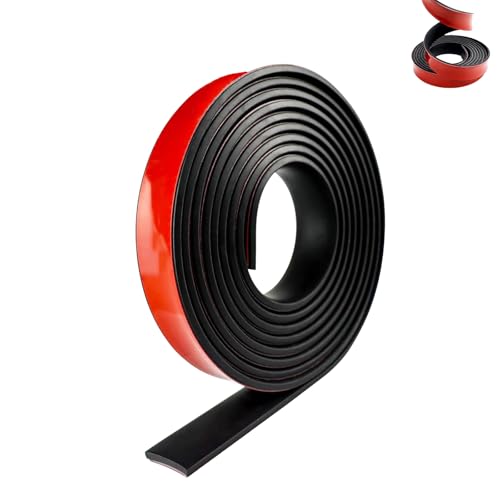 Tiras De Goma De Neopreno, Tiras de goma de 3 Metros de Largo, Perfiles de gomaa Autoadhesivos, Cinta de sellad, para Sellado de Bricolaje, Suelos, 25 x 3mm