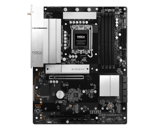 Image of ASRock B860 Rock WiFi 7 ATX Motherboard, Supports Intel Core Ultra Processors (Series 2, LGA1851), DDR5 8666+ (OC), PCIe 5.0, WiFi 7, 2.5G LAN, Dr.MOS