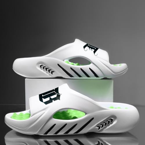 QUF Men's Summer Sandals Lightweight Comfort Slides with Soft EVA Sole Breathable Luxury Beach Slippers for Outdoor Walking Poolside & Vacation2