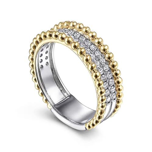 Stylish Female Engagement Jewelry Ring with Brilliant Cubic Zirconia Delicate Fashion Accessories