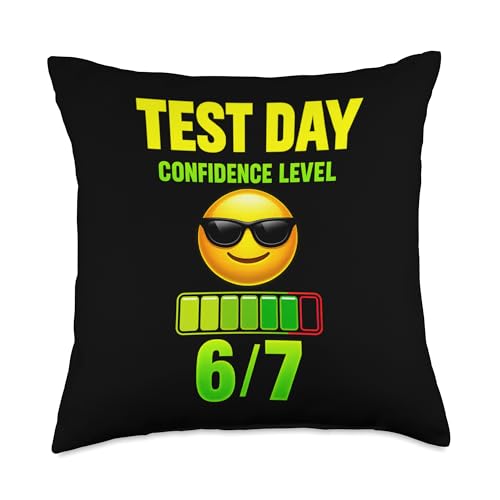 Test Day Six Seven Meme 67 Classroom Joke Student Exam Day Throw Pillow