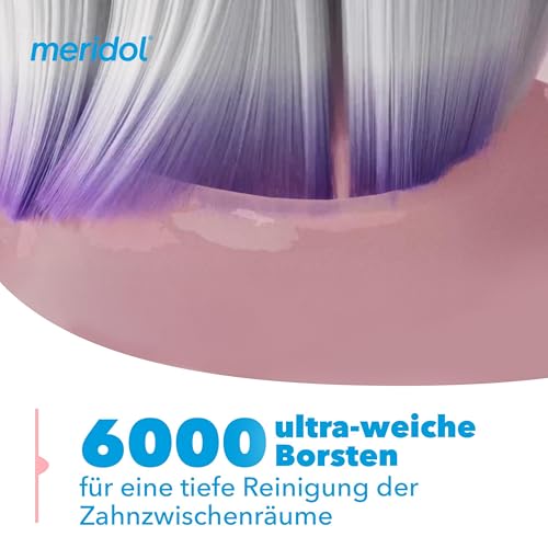 meridol Zahnfleisch-Komfort Bürste extra sanft | Tiefe Reinigung der Zahnzwischenräume| Flexibler Zahnbürstenhals um Druck zu reduzieren| wissenschaftlich Nachgewiesen – Bild 6