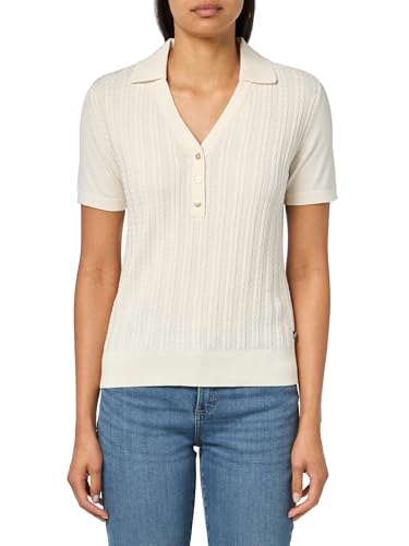 Image of Nautica Women's V-Neck Cable Polo Long Sleeve