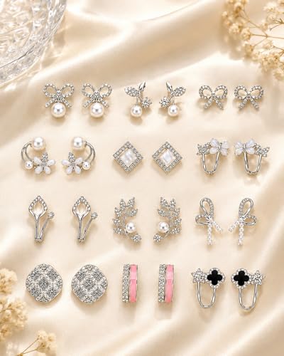 Image of Shining Diva Fashion 12 Pairs Set Earrings for Women Girls with Stylish Organizer Box | Valentine Birthday Rakshabandhan Gifts for Girls Girlfriend Wife Sister
