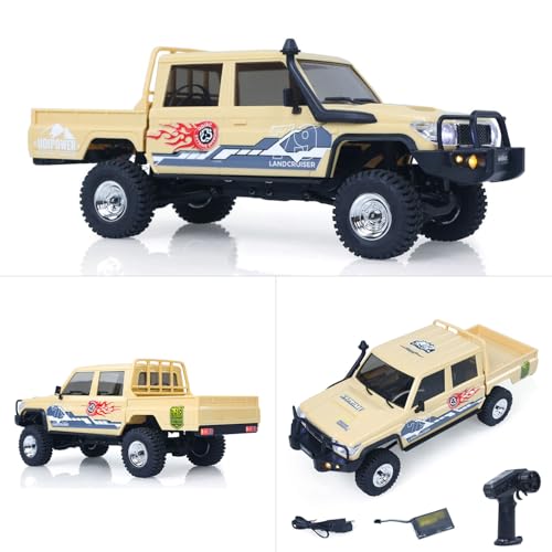 Image of TOUCAN RC HOBBY 1 /18 UCX1801PRO Radio Control Crawler RC Off Road Car Pickup Metal Gears ABS Shell Light System Battery RTR No Sounds for Ages 14+