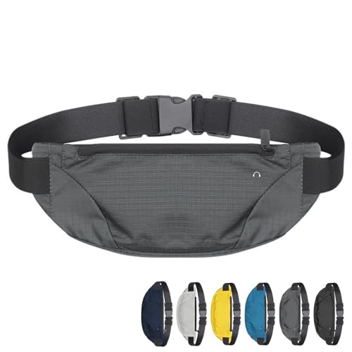 TYVAYAGE【体にフィットする超薄型】 ランニングベルト 隠せる セキュリティポーチ 伸縮素材 鍵 カード スマホ収納 貴重品入れ 旅行 アウトドア用 男女兼用