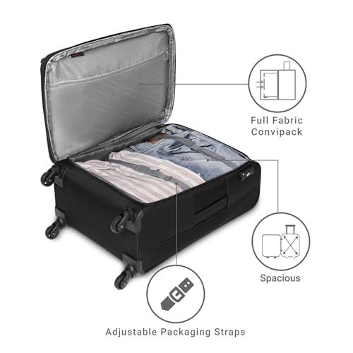 Image of VIP Verona - S03(Cabin+Medium+Large) Trolley Bag, Cm | TSA | 8 Wheels | 3 Year International Warranty | Black & Three Blue Skybags Duffle Bags