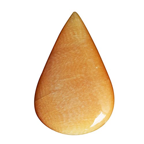Cabochon en jaspe naturel poire 48x31mm pour création de bijoux d'exception