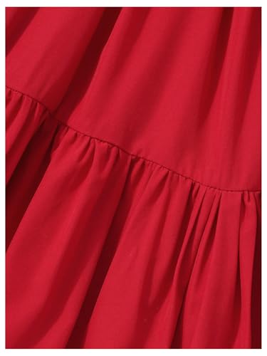 GORGLITTER Girl's Cute Dresses Bow Layered Ruffle Sleeveless A Line Flowy Short Dresses4