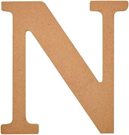 Plaid Wood Unfinished Letter, 8″ Wooden Surface Perfect for DIY Arts and Crafts Projects, 63593, 8 inch