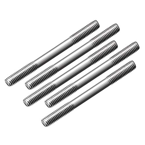 uxcell M3x35mm Pushrod Connector Stainless Steel Rod Linkage,for RC Boat,Car,Airplane,Helicopter,5pcs