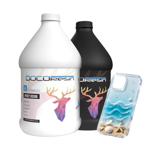 Epoxy Resin FDA Compliant 1 Gallon Kit - MSDS Certified Food Safe & Non Toxic Resin Epoxy for DIY Art Craft Jewelry Making Molds Casting - Consistent Cure & Crystal Clear for Pros