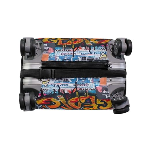 Joisal Colorful Urban Style Skull Suit Case Cover 28 Inch Luggage Covers Tsa Approved Elastic Luggage Accessories for Suitcases4
