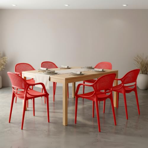 Image of DIYA Sunset Modern Designer Chair | Stylish Plastic Arm Chair