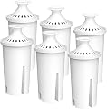 FilterLogic PF06 Pitcher Water Filter, Replacement for Brita® Classic 35557, OB03, Mavea® 107007, and Brita® Pitchers Grand, Lake, Capri, Wave, Amazon Basics® 10-Cup Pitcher, NSF Certified, 6 Pack