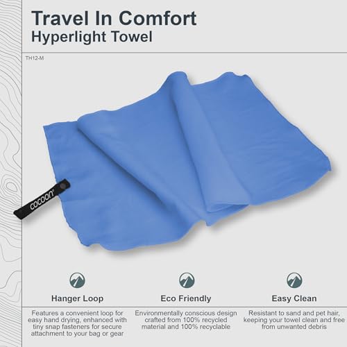 Serviette en microfibre voyage compacte et drap de bain léger Cocoon