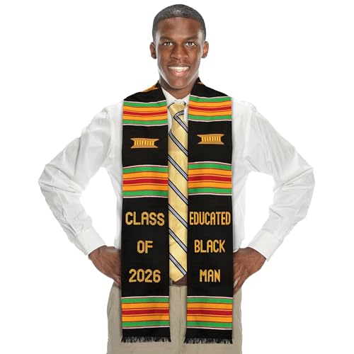 Image of Kwabla's Kente Graduation Stole Class of 2026 | Celebrate Culture with the African Graduation Stole
