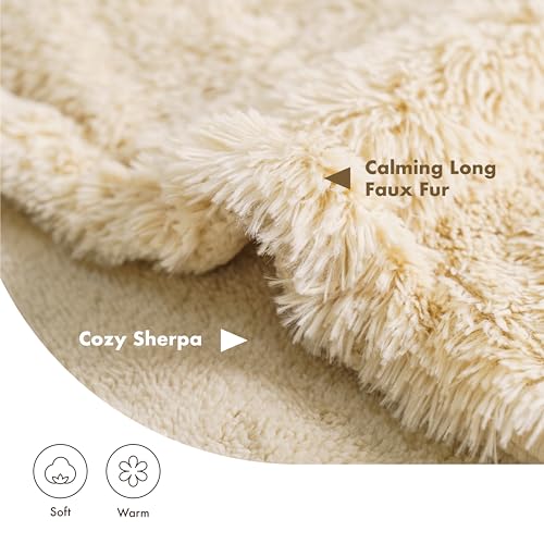 gogobunny-Waterproof-Plush-Long-Faux-Fur-Pet-Throw-Blanket-Ultra-Soft-Fluffy-Bed-Couch-Cover-Washable-Premium-Flannel-Calming-Blankets-for-Dog-Puppy-Cat-25x35-Inch-Pack-of-1-Beige - Cucciolini Doodles   gogobunny-Waterproof-Plush-Long-Faux-Fur-Pet-Throw-Blanket-Ultra-Soft-Fluffy-Bed-Couch-Cover-Washable-Premium-Flannel-Calming-Blankets-for-Dog-Puppy-Cat-25x35-Inch-Pack-of-1-Beige