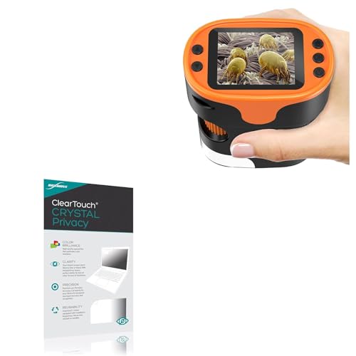 BoxWave Screen Protector Compatible with BeBang PM1000 Handheld Microscope - ClearTouch Crystal Privacy (2-Pack), Privacy Screen Protector Flexible Film Clear