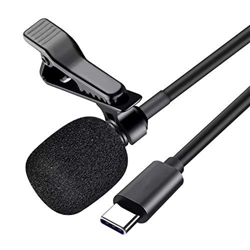 Image of Lapras 𝟭𝟱 𝗬𝗲𝗮𝗿𝘀 𝗪𝗮𝗿𝗿𝗮𝗻𝘁𝘆 USB Type-C Lavalier Mic for Smartphones & Tablets - Clip-On Mic with Omnidirectional Pickup, Noise Cancelling, Crystal-Clear Sound for Video, Streaming.