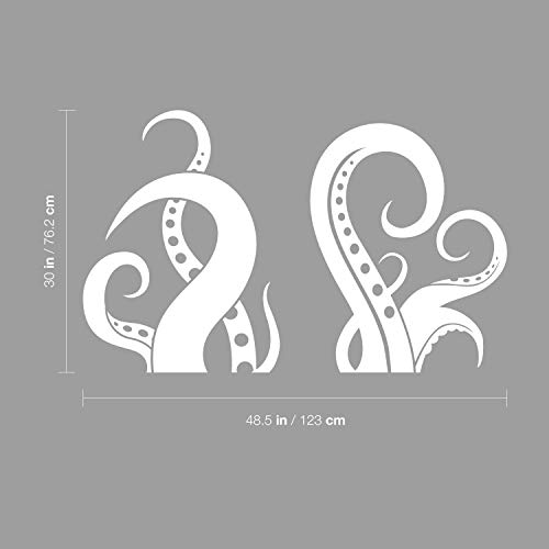 Vinilo Decorativo de Pared - Patas de Pulpo - 30" x 48.5" miniatura 4