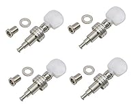 Planetary banjo tuning machine Ultra smooth 10mm (13/32") threaded hex bushings. 4:1 tuning ratio Rounded plastic buttons