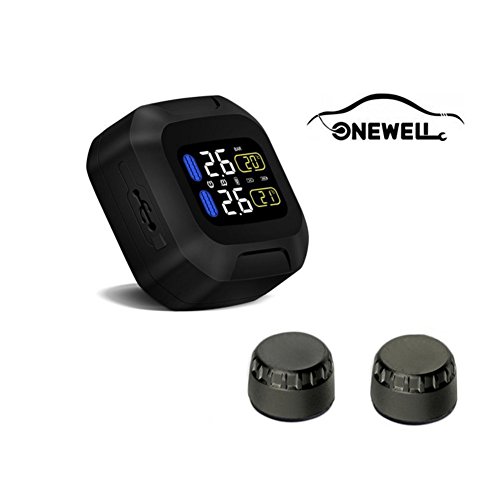 Onewell TPMS Waterproof Lightning-Proof General Wireless Motorcycle Tire Pressure Monitoring System for Two-Wheeled Motorcycle