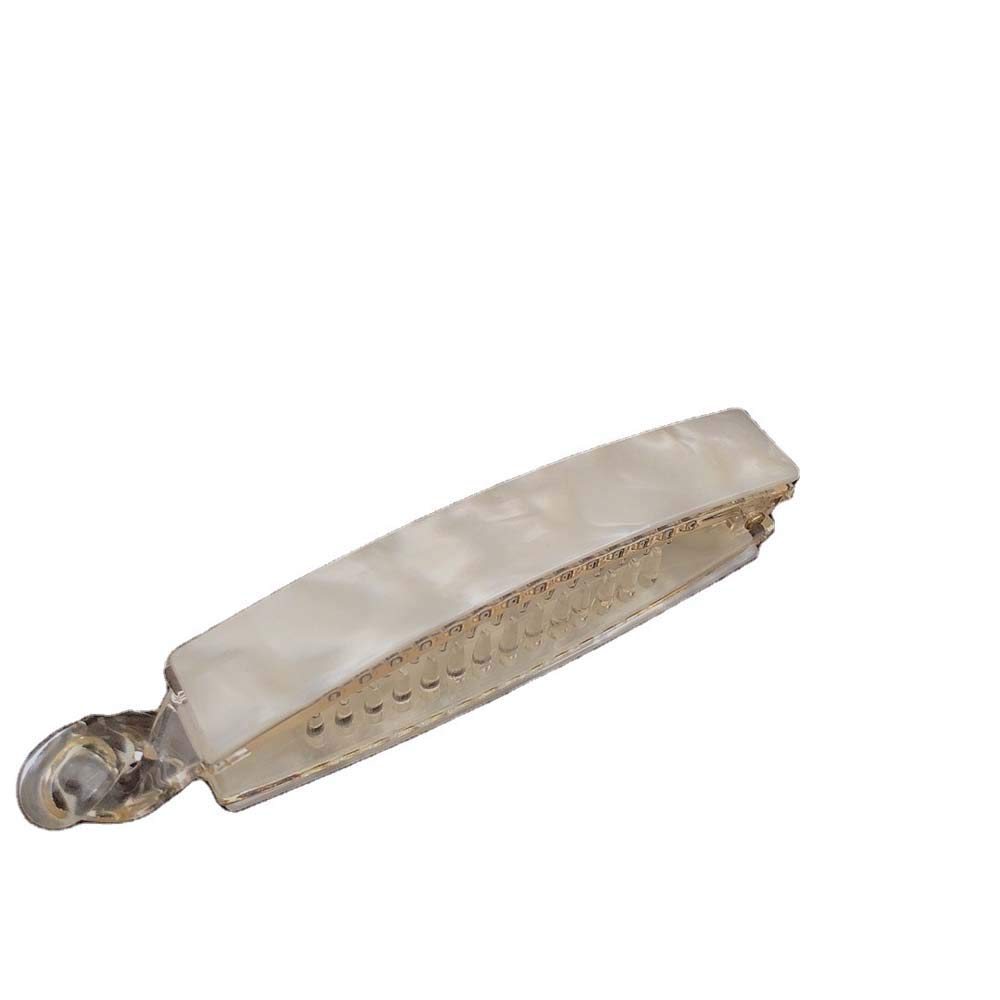 Women Banana Clips, Acetic Acid Hair Clip, Ponytail Holder Hairpins Makeup Hair Clips Hair Accessories for Women Girl(white)