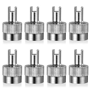 WUISOLQP 8 Stück Ventilkappen mit Schlüssel