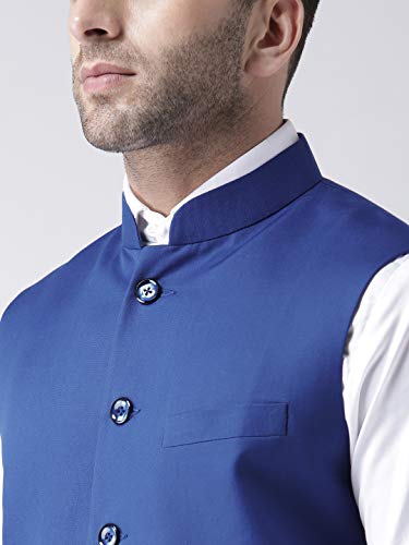 Image of hangup Men's Synthetic Notch Lapel Suit (2BasketTR RoyalBlue 40 Royal Blue