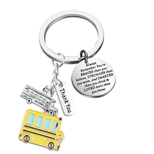 Porte-clés chauffeur de bus jaune pour organiser vos trajets quotidiens