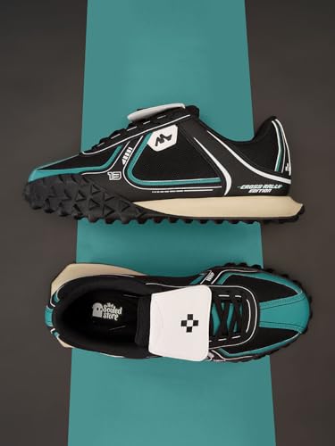 Image of The Souled Store Velocity: Men and Boys Low Top Sneakers | Racing-Inspired Trainer with Breathable Mesh, Cushioned EVA Midsole & Durable Outsole