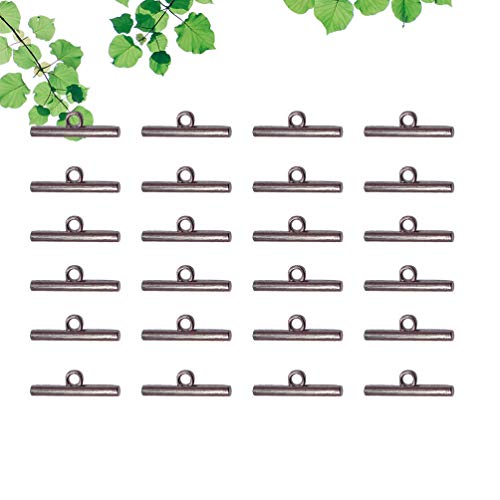 EXCEART 50 Pcs T Bar Alternar Fecho Artesanato Artesanato JÃ³ias Fechos para Pulseira Fazendo Fecho