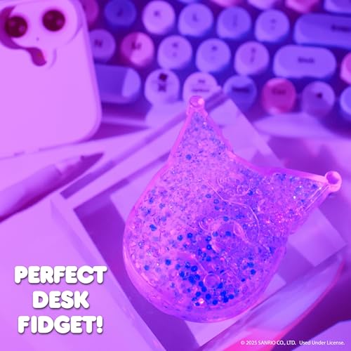 Image of Hello Kitty and Friends SLIMYGLOOP Gelli Gels - Kuromi, Slow Rising Sensory Squeeze Toy with Glitter, Gel Filled Fidget Toys