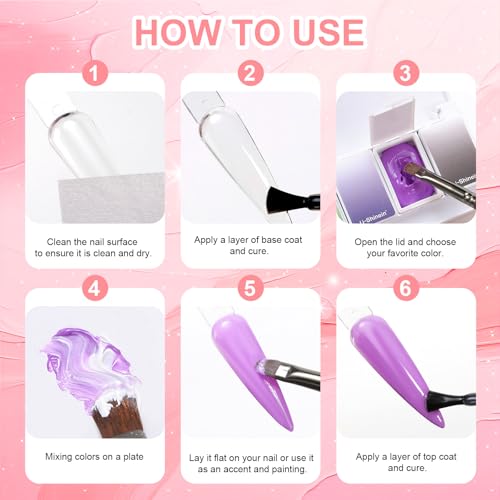 Kit de Gel para Uñas con 8 Colores Multifuncionales miniatura 4