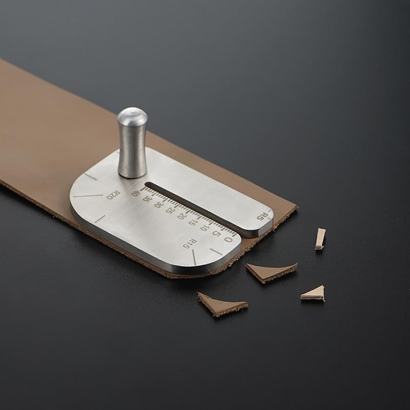 Leather Sewing Aid Tool, Constructed from Durable Stainless Steel, Serves as a Guide for Precise Punching, Equivalent to a Diamond Lace Chisel or Pricking Iron, Ideal for LeatherCraft Projects