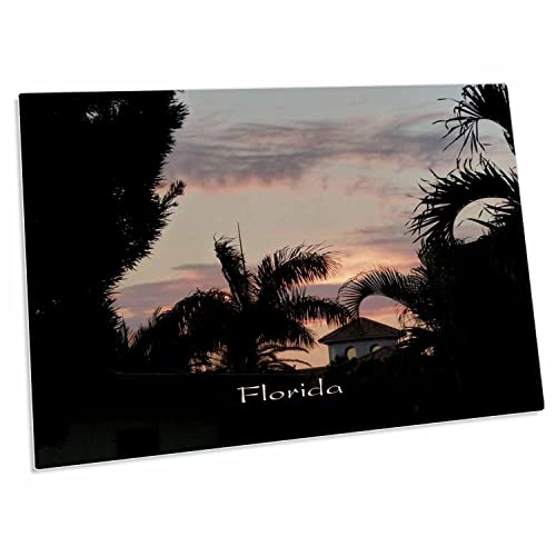 3dRose Desk Pad Sunset Ft Myers Beach 23x16 in