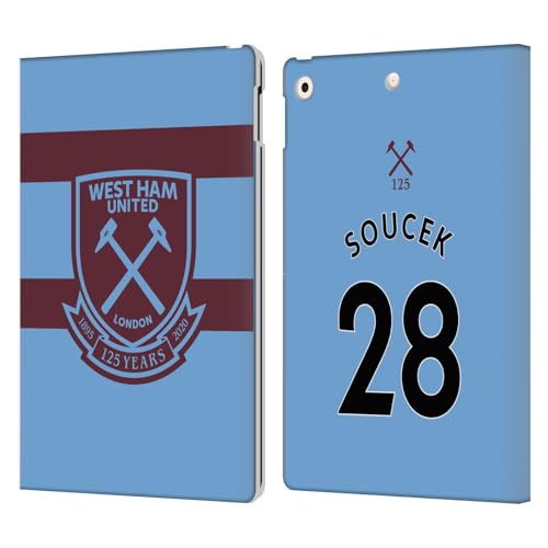Étui Portefeuille Apple iPad 10.2 West Ham United FC Tomas Soucek en Cuir
