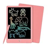 PINKCAT LCD Writing Tablet, 10 inch Colorful Doodle Board, Erasable Reusable Toddler Drawing Pads, Educational and Learning Kids Toys Gifts for 3-8 Years Old Kids (Pink)