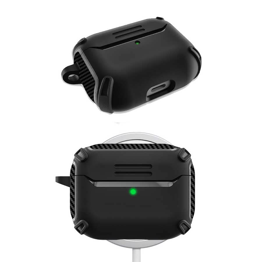 Coverzone Airpods Pro/Pro 2 ve 3.Nesil Uyumlu Kulaklık Kılıfı - Dayanıklı Fundamental Toz ve Kirden Koruyan Kılıf (Lacivert, Airpods 3.Nesil)