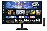 SAMSUNG M5 Series 32-Inch Full HD (1920 * 1080) Black Smart Monitor with Smart TV Apps, Screen Mirroring, Samsung Knox Security & Endless Free Content (LS32FM500ENXZA) - [Canada Version]