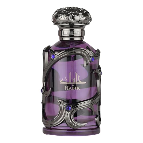 Lattafa Habik – Spicy, Aromatic, Woody, Musky – Eau de Parfum Spray Long-Lasting Fragrance for Men, 3.4 Ounce / 100 ml