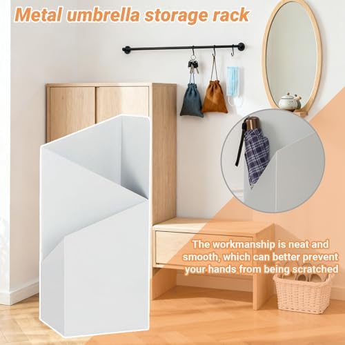 Large-Capacity Gold Metal Umbrella Stand - Stylish Entrance Storage Rack for Home & Office Decor, Perfect for Hallway Organization & Rainy Days